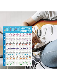 Guitar Chord Poster Practice Sticker Guitar Chords Chart for Guitarists Beginners