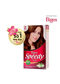 Thuốc nhuộm dưỡng tóc phủ bạc thảo dược Bigen Speedy Thương hiệu Nhật Bản 80ml dạng kem 