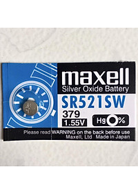 Pin Maxell Nhật Bản SR521SW / 379 / G0 Hàng Chính Hãng Made in Japan