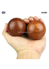 Combo 2 quả bi lăn tay gỗ hương để mộc (Đủ size) Mát xa giúp dẻo tay, chống mỏi toàn diện
