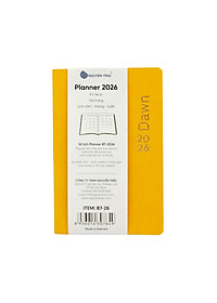 Sổ Planner 2026 - Size B7 - Nguyễn Trắc - Agenda B7 2026