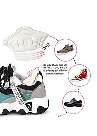 Combo lót giày nam giảm size chống rộng và rớt gót chống đau chân hiệu quả dùng được nhiều loại giày rất tiện dụng