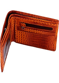 Ví Nam Vân Cá Sấu Nguyên Con Huy Hoàng HT2147 (12.5 x 10 cm) - Vàng