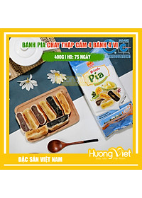 Đặc Sản Sóc Trăng - Bánh Pía Chay Thập Cẩm 4 Vị Khác Nhau 400G, Bánh Pía Chay Sóc Trăng Tân Huê Viên