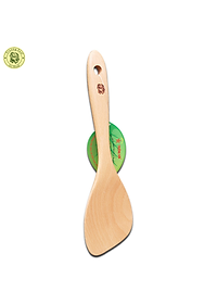Muỗng Xới Cơm Mui Xéo - Vá Sạn Gỗ 02 Xéo ( 24.5 x 7.5 cm ) - Đồ Gỗ Nhà Bếp Thương Hiệu Trường Sơn
