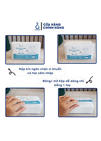 Bông đắp toner lotion mask Likado 1000 miếng cotton mềm (1 hộp)