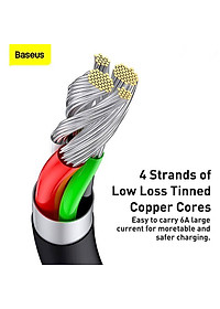 Cáp sạc nhanh Baseus Superior Series Type C 66W dùng cho Samsung, Huawei, Xiaomi, OPPO, Xiaomi,.. (6A/66W, 480Mbps, USB to Type-C, ABS+TPE, Fast Charging Data Cable )- Hàng chính hãng