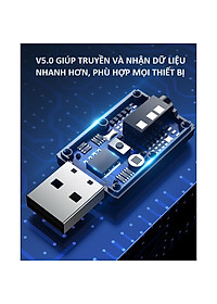 Thiết bị thu phát âm thanh Usb bluetooth 5.0 âm thanh đa chức năng jack cắm 3.5mm  KitAcoom cho loa, ô tô tai nghe bluetooth, biến loa thường thành loa Bluetooth, Hàng Chính Hãng