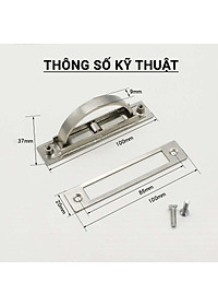 Tay Nắm Âm Tủ KUNBE Lật Xoay 180º Cao Cấp - Dùng Làm Tay Kéo, Tay Nắm Cho Cửa, Tủ, Ngăn Kéo Tạo Thẩm Mỹ