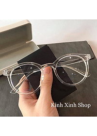 Kính Giả Cận, Gọng Kính Cận Nam Nữ Mắt Tròn Trong Suốt Chống Tia Bức Xạ Uv, Chống Ánh Sáng Xanh - KÍNH XINH SHOP