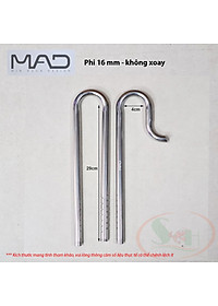 In out inox MAD phi 10, 12, 16, 19 mm CNC ống lọc thùng bể cá tép thủy sinh