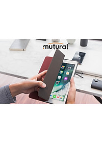 Bao da ipad Mini 5 2019 hiệu Mutural có khe cài bút cảm ứng_ Đỏ- hàng nhập khẩu