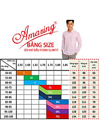 Áo sơ mi nam công sở Amazing, màu trơn, form slim fit không túi, vải Bamboo, phong cách Hàn, vạt bầu