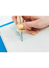 Kim Thêu Nổi Thêu Len Kiểu Oxford Dùng Len Đơn Cỡ Vừa Cán Gỗ Dành Cho Người Mới Bắt Đầu Oxford Punch Needle #8 Fine for Beginner