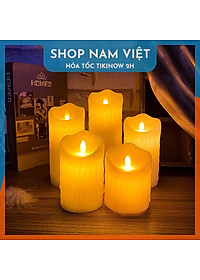 Nến Điện Tử Tim Lắc Thân Sáp Siêu Thật Có Remote và Sạc Điện