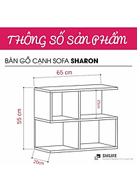Bàn cạnh sofa SMLIFE Sharons