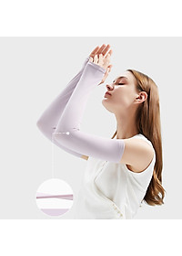 Găng tay băng lụa xỏ ngón chống nắng Rhino S102, tất tay nam nữ, chống tia UV, chống bụi, UPF50+, Hàng chính hãng