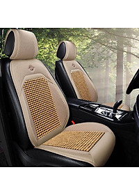 Lót Ghế Hạt Gỗ Ô Tô Loại Cao Cấp, Bọc Ghế Ô Tô Chống Nóng, Massage Lưng, Hạt Gỗ Tự Nhiên, Da Sang Trọng