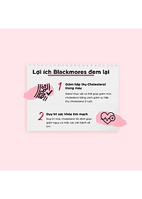 Viên Uống Hỗ Trợ Giảm Cholesterol Ngăn Ngừa Bệnh Tim Mạch Blackmores Cholesterol Health Lọ 60 Viên