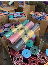 Thảm Tập Yoga Định Tuyến và loại trơn TPE Chống Trượt 6mm và 8mm