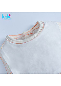 Bộ bodysuit kẻ thủy thủ cho bé vải sợi tre cao cấp BB032, set body bé trai bé gái, body cho bé sơ sinh hàng chính hãng HAKI