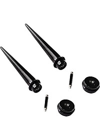 Bông tai đinh dài 6mm BT02 (Màu Đen) - 2 chiếc