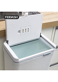 Thùng Rác Thông Minh Treo Tủ Bếp Thiết Kế Nắp Mở Đa Chiều - Có Thanh Treo Cửa Tủ Bếp FEIDASH TG3680