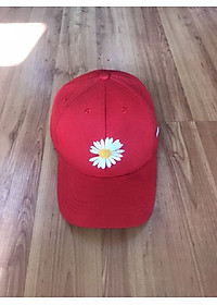 Nón ket vải thêu hoa trắng nhụy vàng