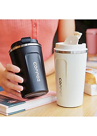 Ly Giữ Nhiệt COFFEE Inox 304 Dung Tích 510ml Cao Cấp Kiểu Dáng Hàn Quốc Cầm Tay Sang Trọng - Chính Hãng 