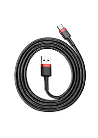 Cáp sạc nhanh, truyền dữ liệu tốc độ cao Baseus Cafule Type C v2 cho Samsung / Xiaomi/ Huawei/ Oppo/Nokia ( max 3A, Sạc nhanh Quick charge 3.0, Siêu bền) - Hàng chính hãng