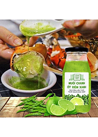Đặc Sản Phan Thiết - Muối Chanh Ớt Xiêm Xanh Cao Cấp Làng Chài Xưa, Nguyên Liệu Tươi, Thơm Ngon Đặc Biệt, Chai Thủy Tinh 300Gr