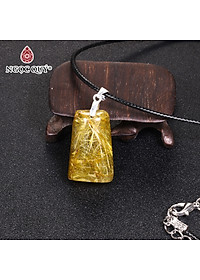 Mặt dây chuyền thạch anh tóc vàng mệnh thủy, kim - Ngọc Quý Gemstones