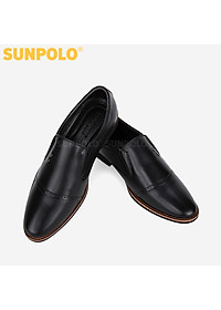 Giày Nam Da Bò Công Sở SUNPOLO SPH309 (Đen, Nâu bò)