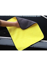 Combo 2 Khăn Lau Xe Ô Tô Siêu Thấm Size 30cm x 40cm, Khăn Lau Nội Thất Cho Xe, Chất Liệu Microfiber - Hàng Loại 1 Chính Hãng MINIIN