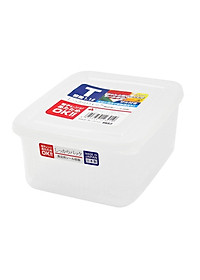 Hộp thực phẩm vuông có giá lót, nắp mềm Nakaya 1100ml Nội địa Nhật Bản