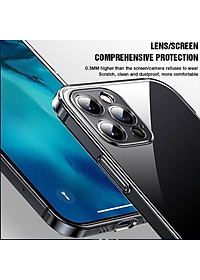 Ốp lưng chống sốc trong suốt siêu mỏng cho iPhone 12 Pro Max (6.7 inch) bảo vệ camera hiệu Likgus Crashproof giúp chống chịu mọi va đập - hàng nhập khẩu