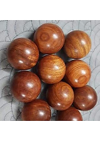 2 Bi lăn tay gỗ hương quả tròn 5 cm