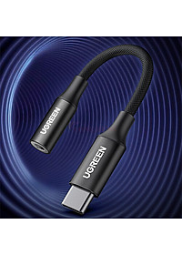 Cổng chuyển đổi Ugreen USB-C to 3.5mm Audio Cable AV161 - Hàng chính hãng
