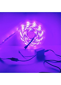 Bộ đèn Led dây dán RGB  trang trí phòng, quay tiktok, chụp ảnh, quay video đẹp lung linh dài 5m kèm remote điều khiển - Hàng chính hãng