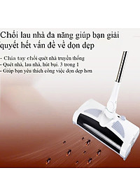 Chổi Lau Nhà Kết Hợp Hút Bụi Đa Năng 3 Trong 1 – Quét, Lau, Hút Tự Động Xoay 360° , vòi nước