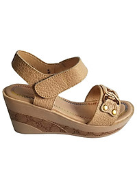 Giày sandal xuồng nữ da bò BIGGBEN cao cấp SDX34