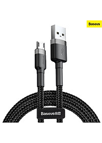 Cáp sạc nhanh đảo được đầu Baseus Cafule Micro USB v2 cho Smartphone Android Samsung/ Xiaomi/ Oppo/ Asus/ Huawei (dòng tối đa 2.4A, Quick charge 3.0) - Hàng chính hãng