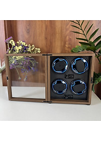 [BH 2 Năm Động Cơ] HỘP XOAY 4 ĐỒNG HỒ CƠ DÁNG ĐỨNG