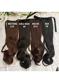 Tóc giả nữ cột xoăn đuôi 38cm 