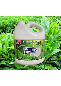 Combo 2 can Nước rửa bát đậm đặc Mr.fresh Hương trà xanh 4200ml