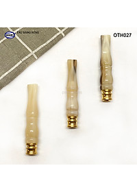 Tẩu bằng sừng sành điệu (OTH027) Thanh lọc, có lõi điều chỉnh hơi - HAHANCO