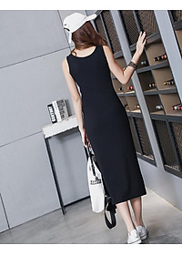 Đầm suông dáng dài sát nách b17