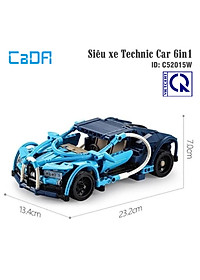 Đồ Chơi Lắp Ráp Xe Kéo Cót Chạy Đà Siêu Xe Technic Car 6in1 C52015W ( 6 trong 1)