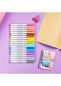 Hộp 20 Bút Lông Màu Pastel Rửa Được Washable Fiber Pen - Colokit SWM-C008