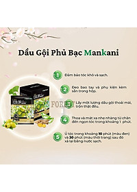 Hộp Dầu Gội Nhuộm Tóc, Thảo Dược Màu Nâu Cà Phê, Mankani [250ml - Chính Hãng]